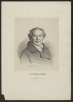 Friedrich Wilhelm August Argelander. Lithographie von Adolf Hohneck. ULB Bonn, Porträtsammlung