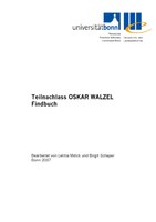 Teilnachlass Oskar Walzel