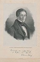 Moritz August von Bethmann-Hollweg, Lithographie von Christian Hohe, ULB Bonn, Porträtsammlung