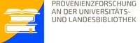 Logo: Provenienzforschung an der Universitäts- und Landesbibliothek